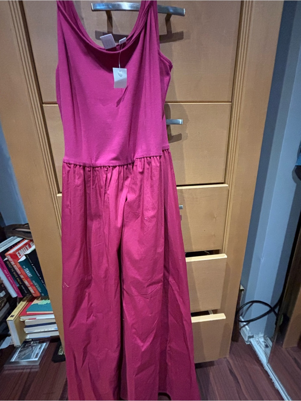 GAP Fuchsia Sleeveless Maxi Dress